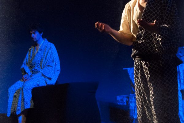 Nothing Graig (Graig Russell) realizing he has no power over Fujiwara no Naritsune (Andrew Woolner).